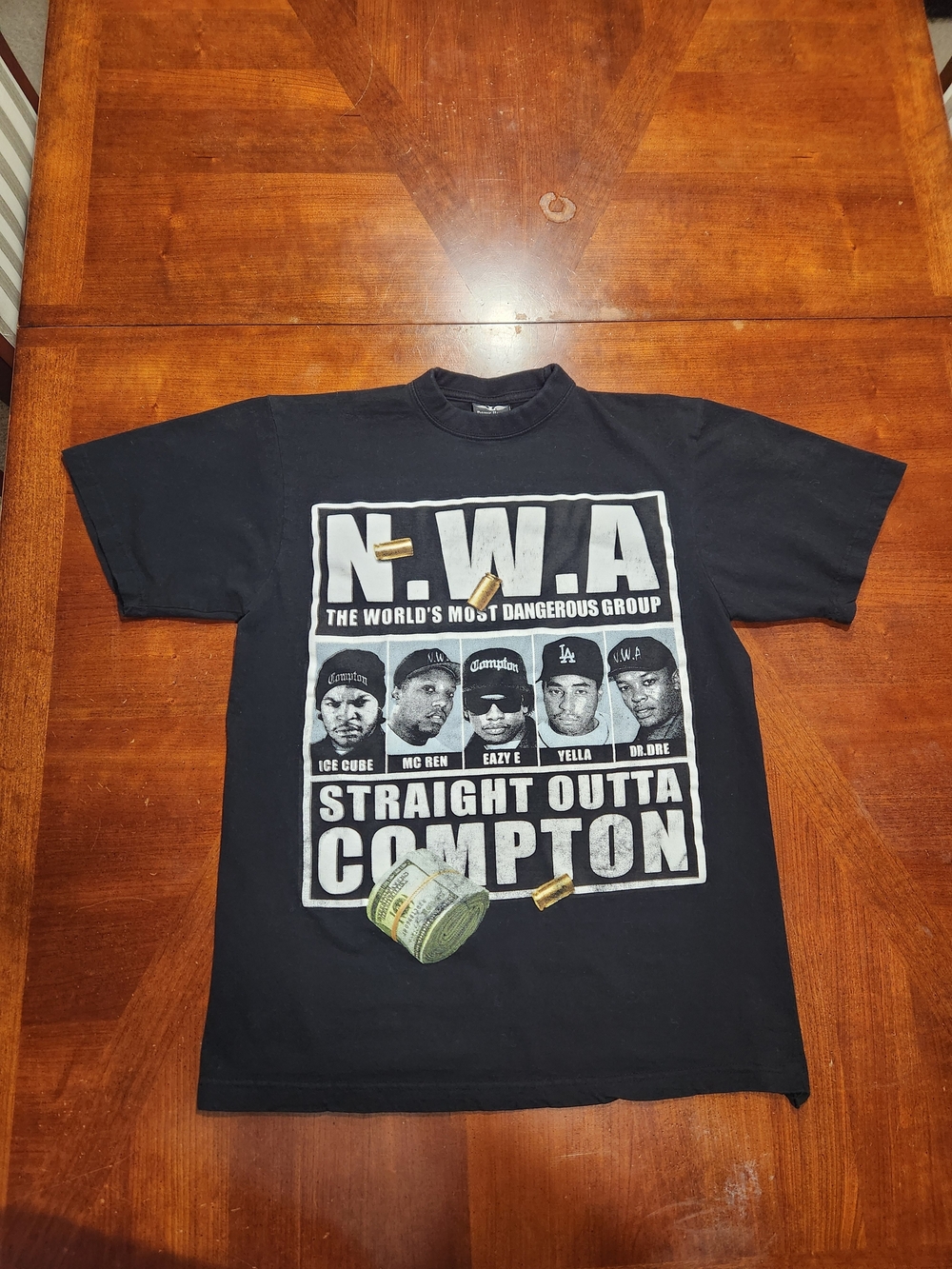 Vintage Flying Horse N.W.A Straight Outta Compton Tee Men Large